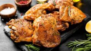 Brazed chicken from a Meat Tumbler