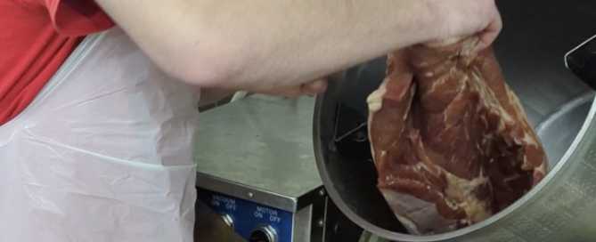 removing Meat from meat tumbler