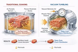 Traditional soaking v vacuum tumbling